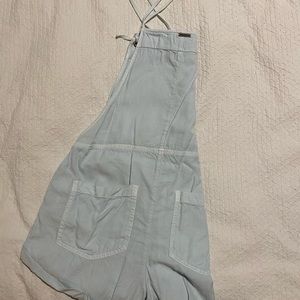 Billabong women’s Wild Pursuit Romper Overalls M Light Chambray